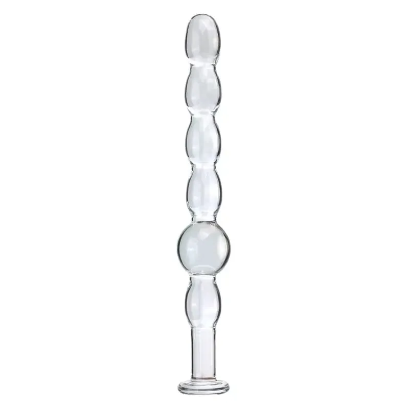 Sumbat Anal Kaca Enam Gaya Manik-manik Menarik Penggunaan Ganda Dildo Kecil Sumbat Bokong Masturbasi Pelebaran Posterior Mainan Seks Dewasa