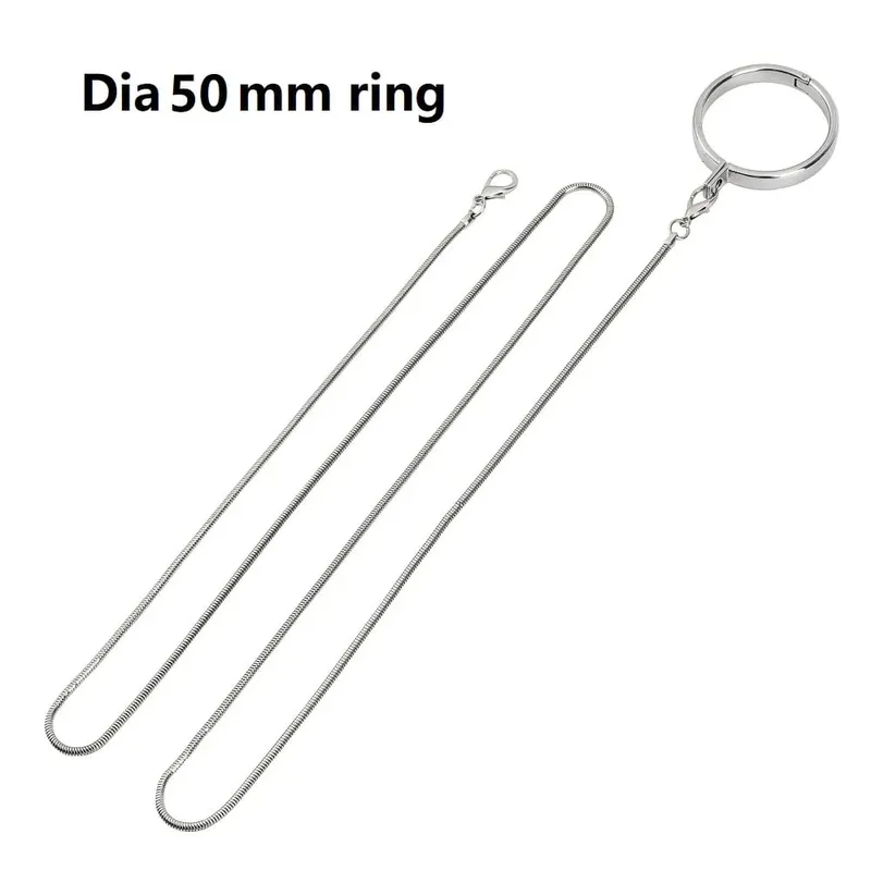 Male Ball Scrotum Stretcher metal penis lock cock Ring chain SM bondage restraint Delay ejaculation BDSM Sex Toy for man