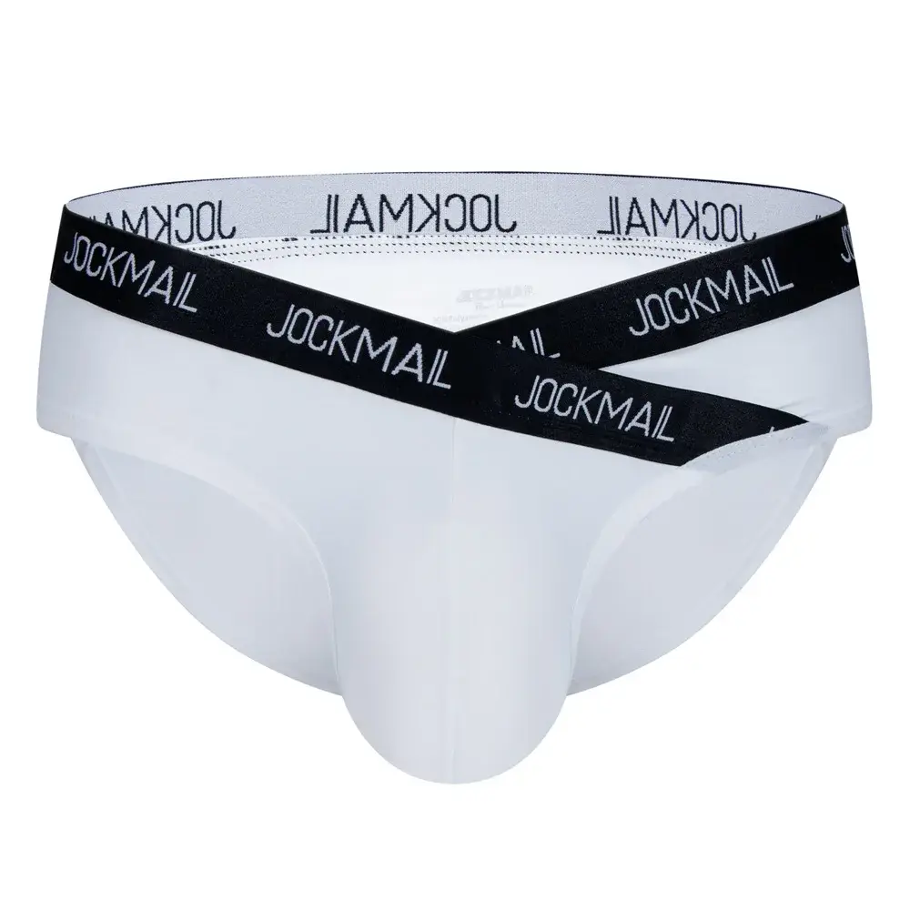 Jockmail Herr Underkläder Låg midja Sexig Brev Sport Andas Sommar Ice Silk Trosor Stor väska Nylon Enfärgad Man Trosor — image 5