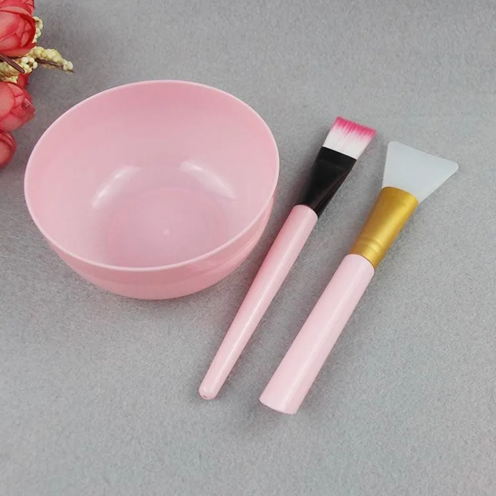 Máscara facial tigela de mistura conjunto diy ferramenta de mistura máscara com máscara de silicone tigela pincéis de maquiagem espátula beleza cuidados com a pele beleza saúde