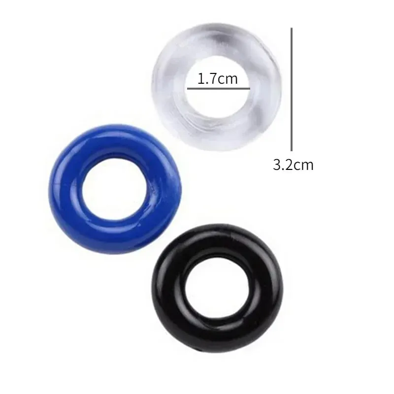 3pcs Stretchy Stay Hard Beaded Cock Ring Delay Ejaculation Trainer Scrotal Binding Ball Stretcher Silicone Cockring Men Sex Toys — image 10