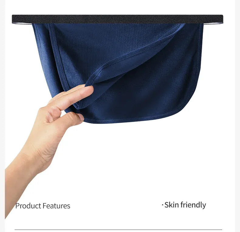 3PCS Men's Japanese Style Fundoshi Cotton Underwear, Breathable Comfort Sports Thong for Men, No Pouch, Sexy Loincloth Private
