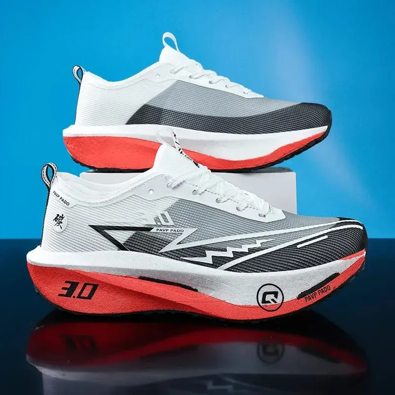Carbon Plate Marathon Running Shoes Men Women Breathable Lightweight Shock Absorbing Non Slip Sports Athletic Sneakers New — image 12