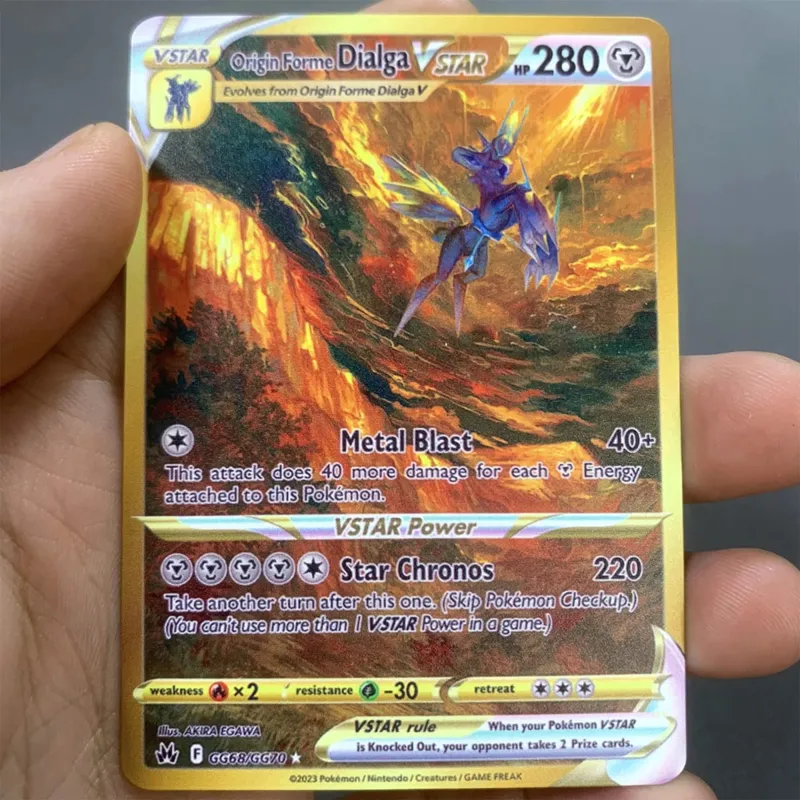 Kartu Pokemon Logam Inggris DIY Arceus Mewtwo Charizard Pikachu Besi Mengkilap Pokémon GX Vmax EX Hadiah Mainan Kartu Koleksi Anak-anak Permainan — image 21