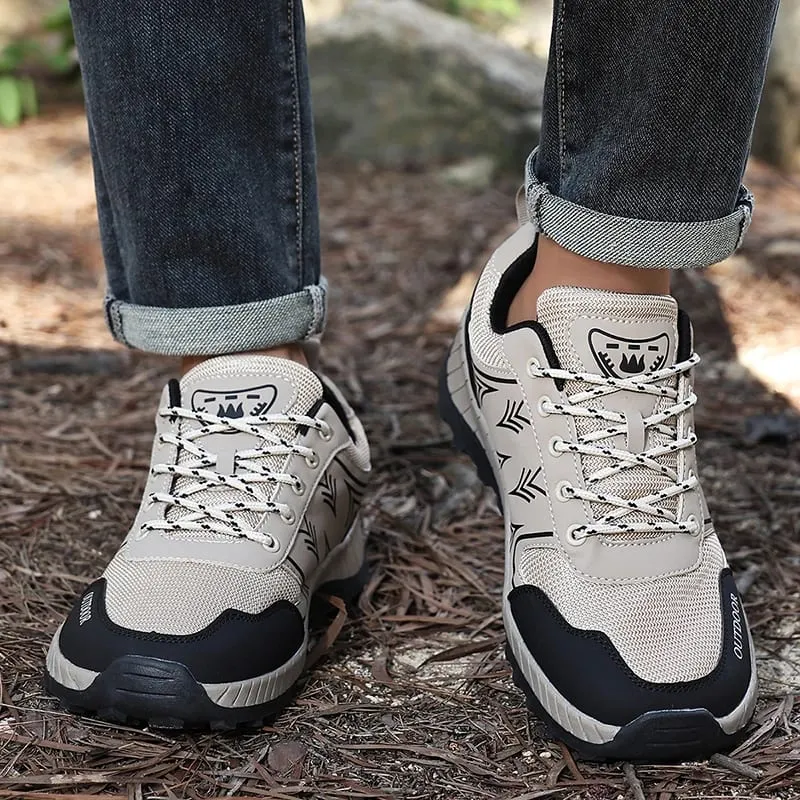 Men's High Quality Hiking Shoes Outdoor Trainers Climbing Shoe Male Trekking Sneakers Anti-slip Tactical Sports Walking Footwear — image 9