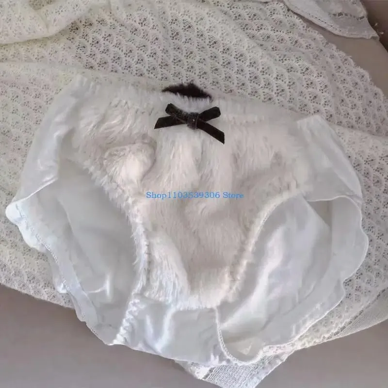 400A Women's Cartoon Panda Animal Cosplay Underwear Anime Furry Wireless Bra and Panty Set Japanese Plush Lingerie Intimates