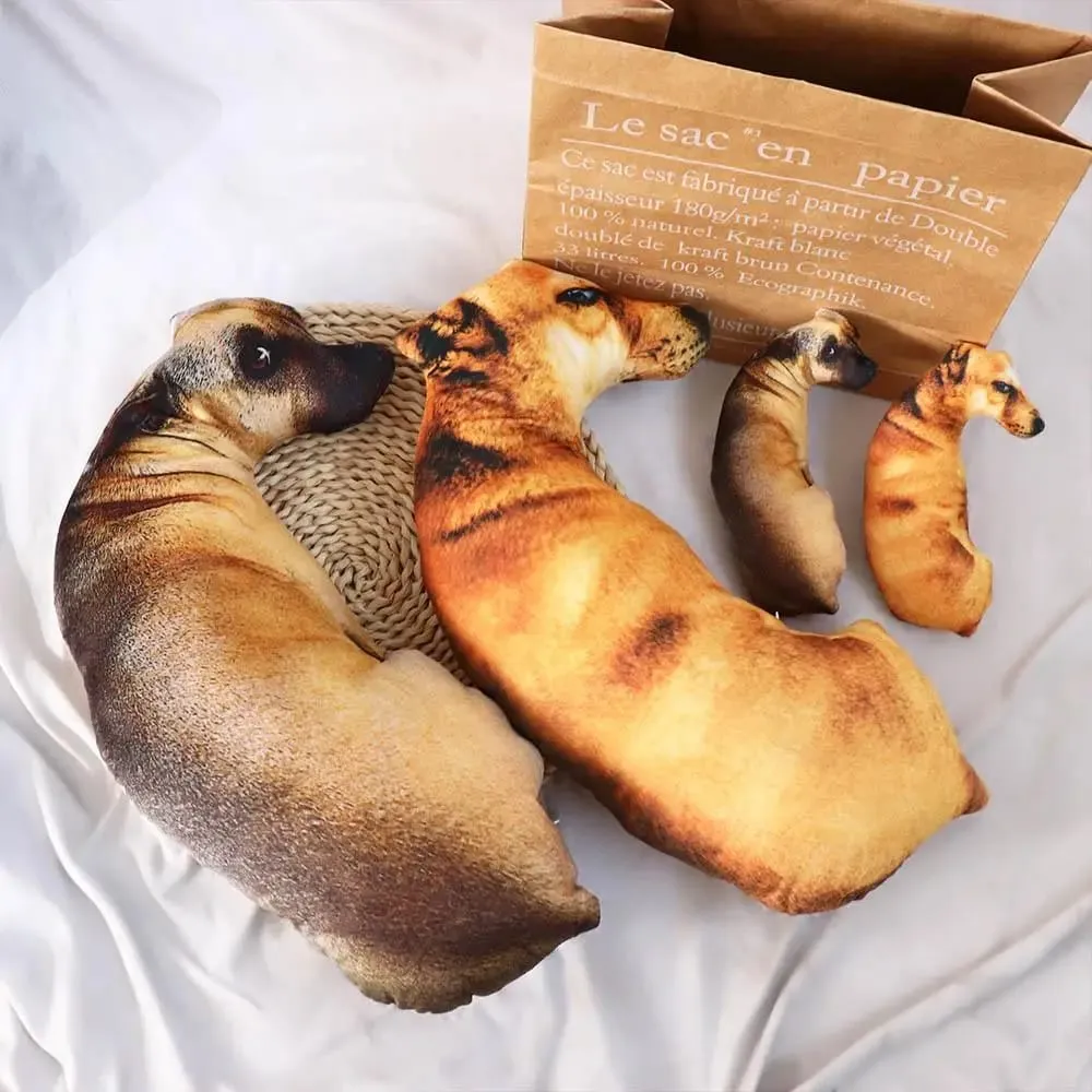 Cute 3D Lifelike Animal Throw Pillow Soft Creative Dog Pillow Cushion Home — image 8