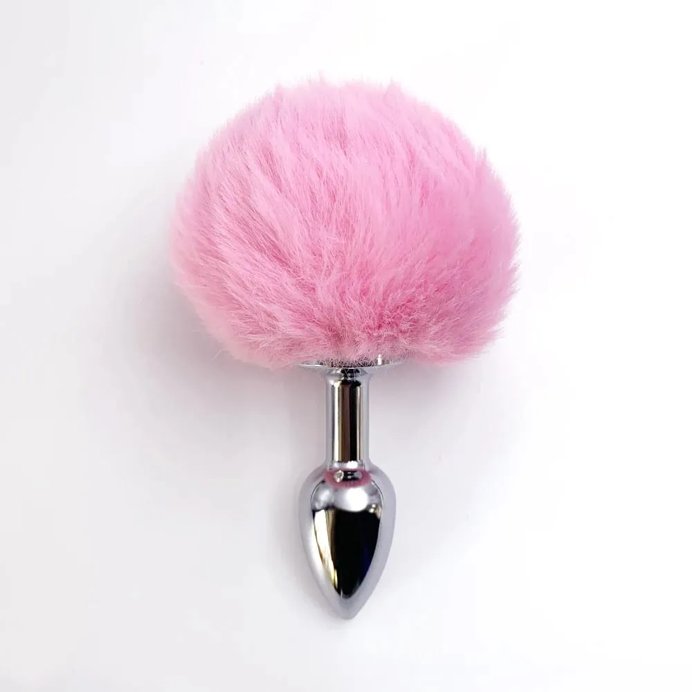 5 Colors 5 Sizes Stainless Steel Rabbit Tail Butt Anal Plug Sex Toy Adult Women Male Sexy Couple Toys Adults Fun Gay Dildo Gifts