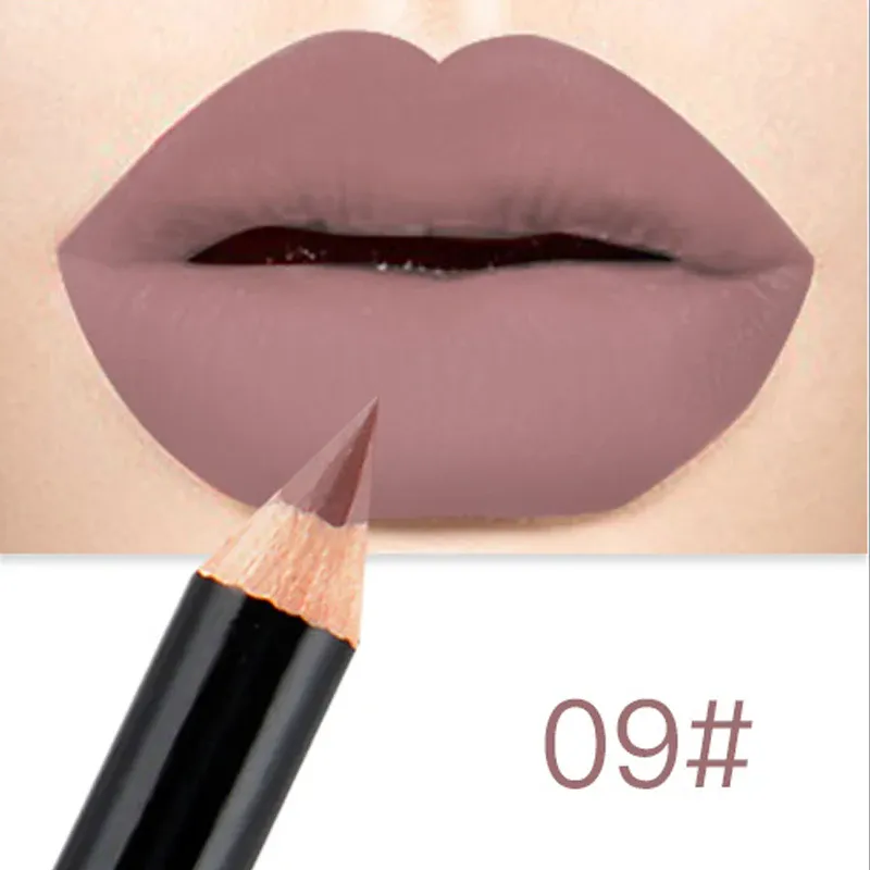12 Colors Brand Lip Pencils Matte Lipliner Pencil Waterproof Makeup Lips 2020 Matte Lipstick Lip Liner Pen Smooth Nude Cosmetics — image 2