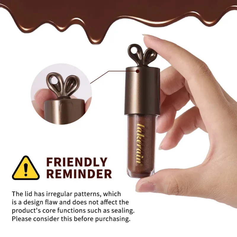 Lakerain Chocolate Rabbit Lip Gloss Dlouhotrvající hydratační zrcadlový efekt Hydratační hladká nelepivá rtěnka Lippy Bunny — image 4