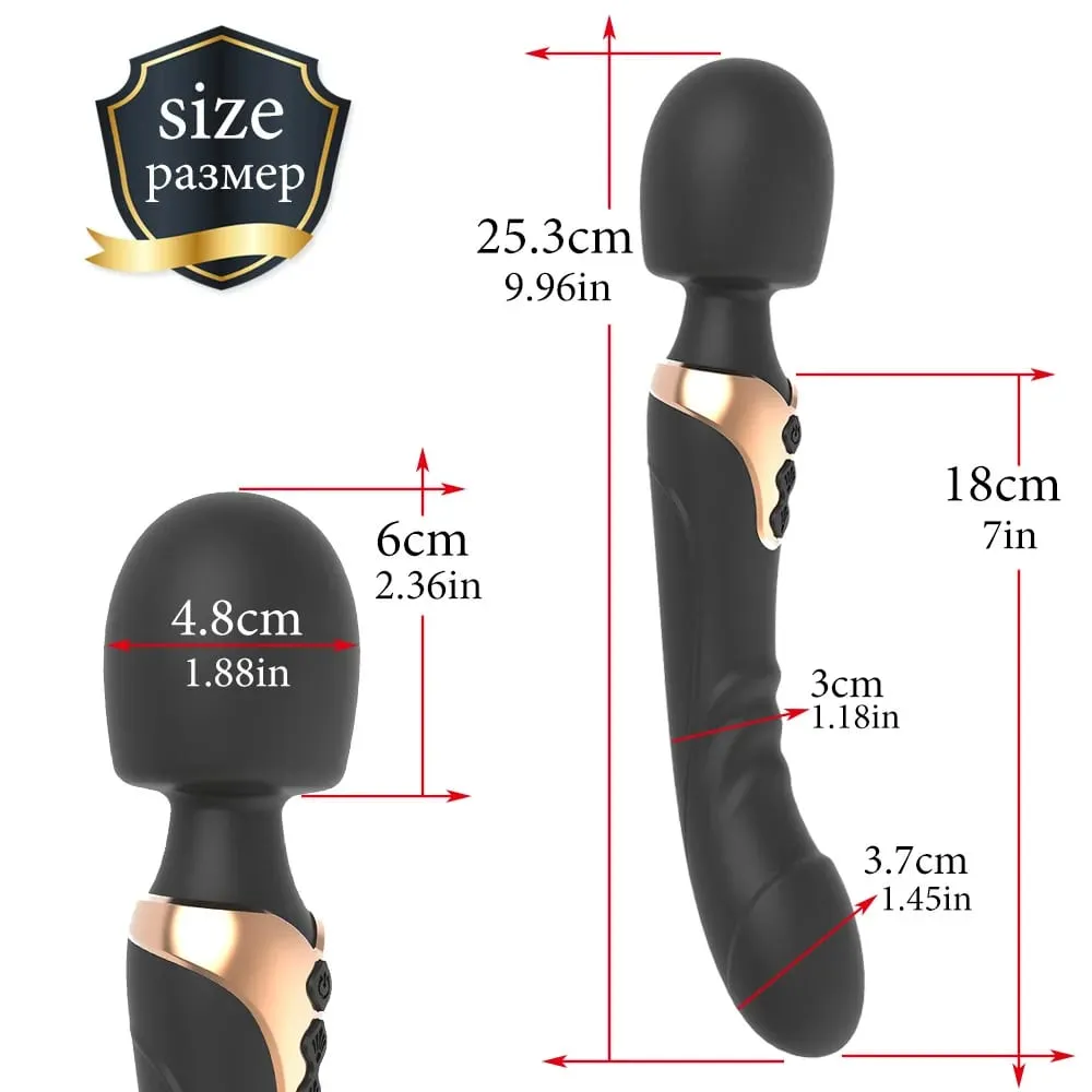Vrouwen Krachtige AV Dildo Vibrator Toverstaf 10 Modi Clitoris Stimulator G Spot Vagina Tepel Massager Adult Sex Toys voor vrouwen — image 6