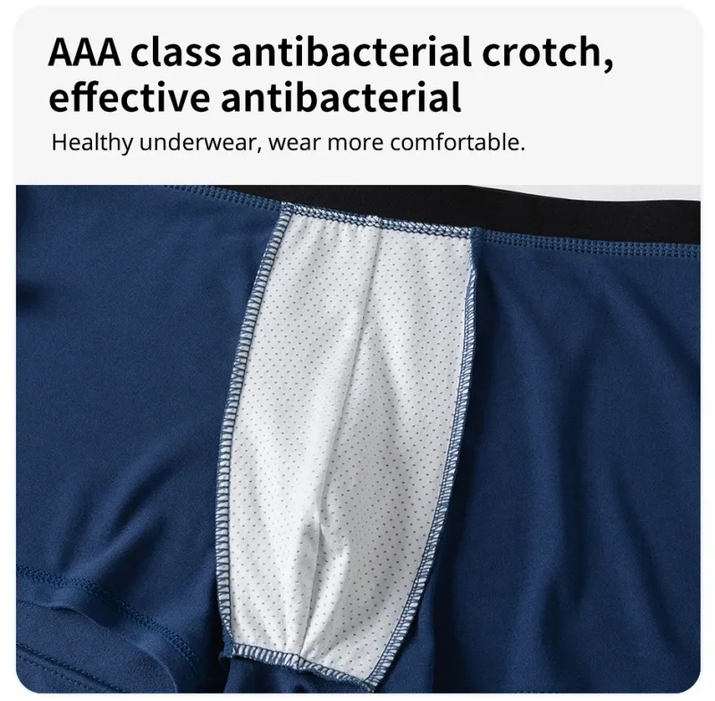4 Pack Europe And America Size Men'S Solid Color Sexy Boxer Underwear Antibacterial Breathable Plus Size Men'S Shorts Underwear — image 6