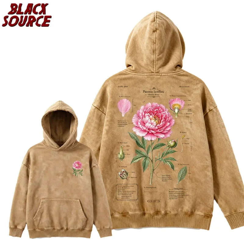 T412 American Rose Letter Print Hoodie, Men's Casual Pullover Sweatshirt, Breathable Urban Streetwear, Trendy Daily Wear — image 19