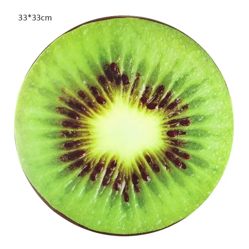 Měkký polštář na pohovku do školky Funny Fruit Podložky na sezení Polštářky na židle Polštáře na sezení Kulatý polštář