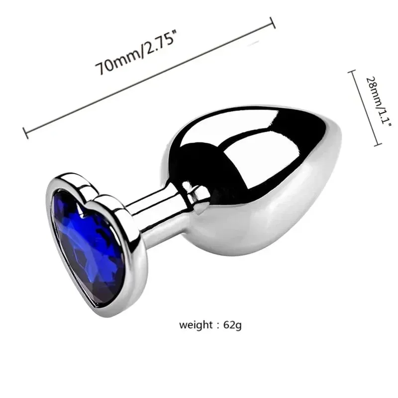 S/M/L Metal Anal Plug Butt Plug Sex Toy Butt Toy for Women Men Couples Gay Adult Game Masturbation Anal Diamond Sex Shop — image 17