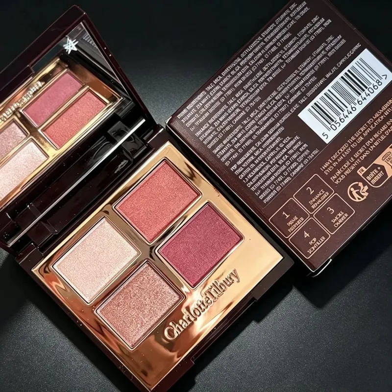 Роскошная палитра Charlotte Tilbury Pillow Talk Lidschatten Palette Nude Pink 4 в 1 Langanhaltend Matt Schimmernd Augen Makeup — image 8