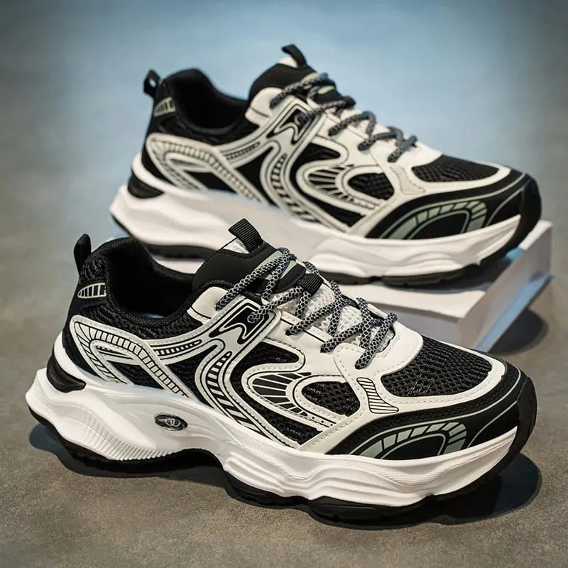Men's casual sneakers spring summer new breathable soft-sole anti-slip outdoor running shoes fashion students speed sports shoes — image 4