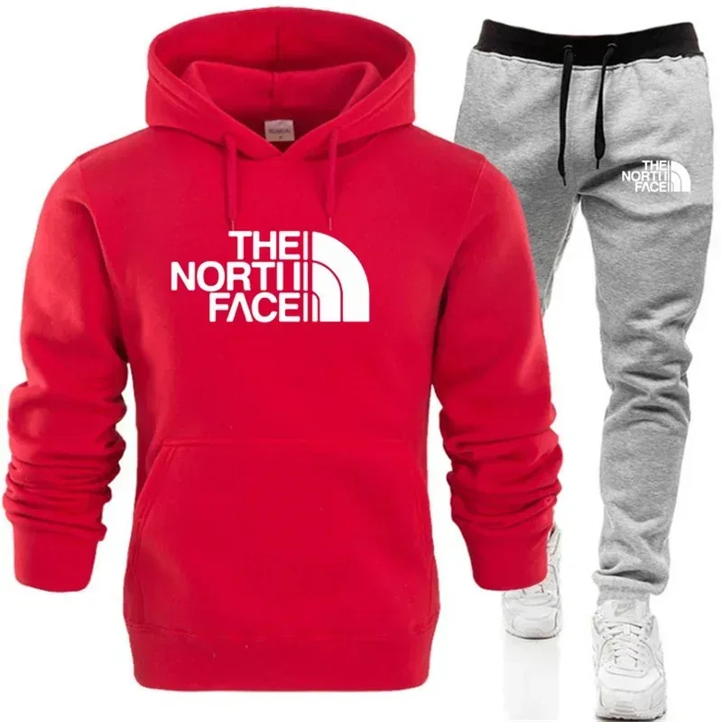 Men's Winter Hoodie and Sweatpants Set Casual Jogging Tracksuit Premium Quality Versatile Outdoor Activewear — image 3