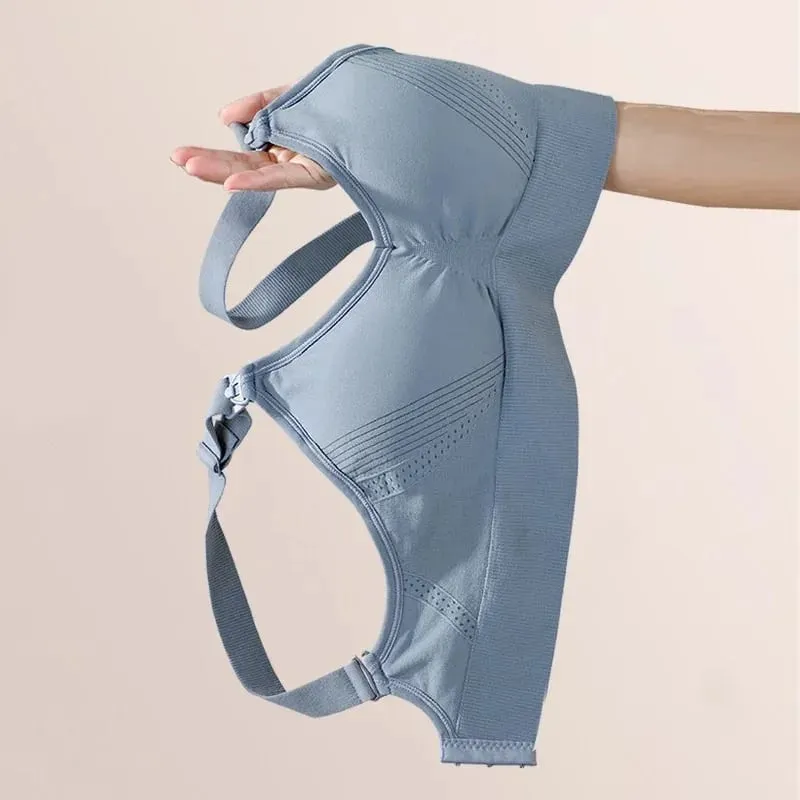 1pcs Maternity Nursing Bras Pregnant Women Skinny Breastfeeding Clothing Underwear Female Breathable Push Up Bra — image 5