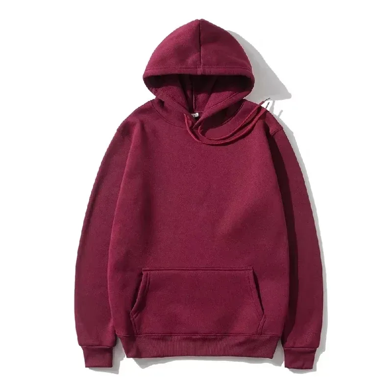 Men's and Women's Solid Color Pocket Hoodies Sports Fitness Sweatshirts Fashionable Casual Pullovers Multi Color — image 17