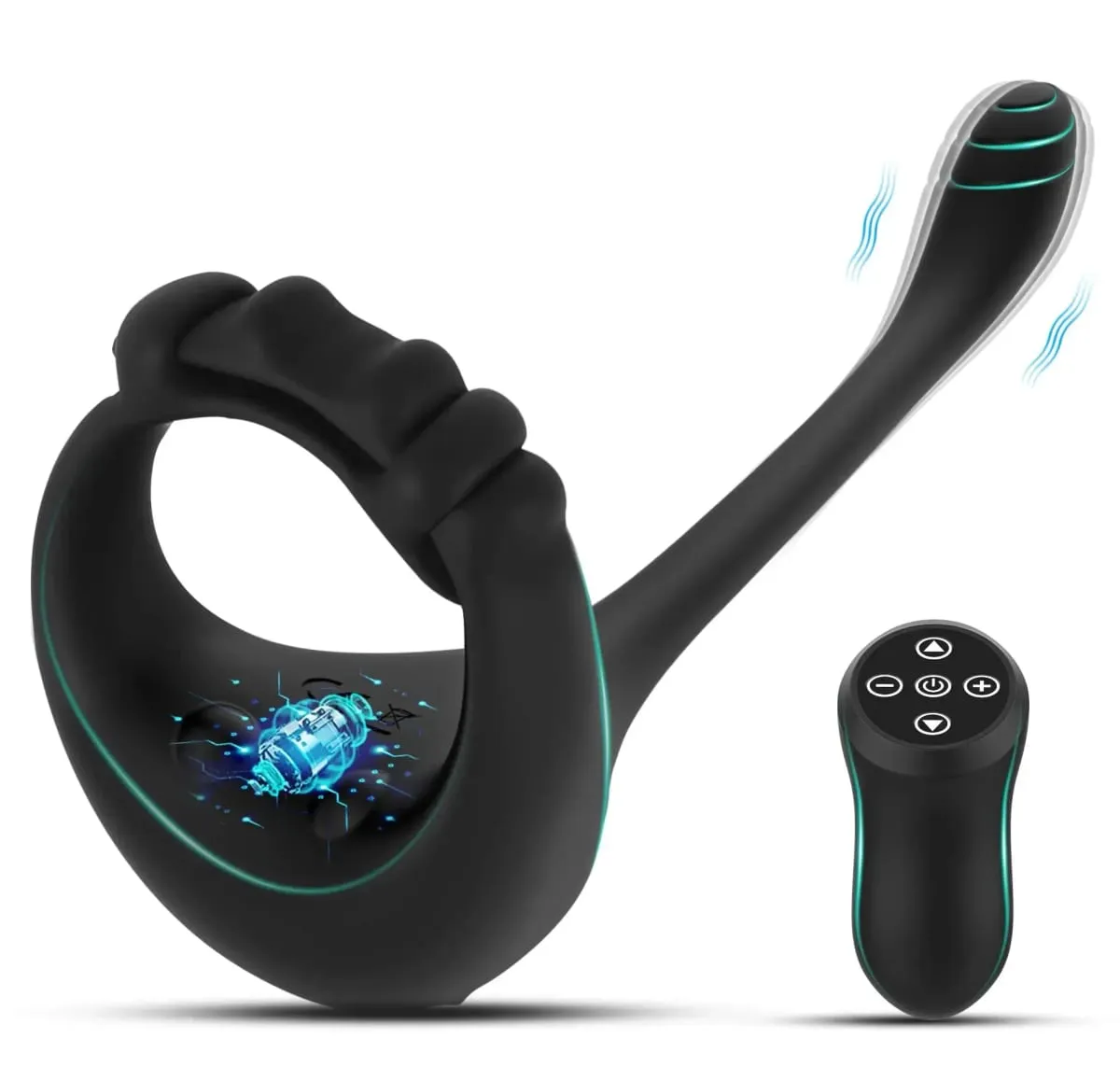 Y-Pao 3-in-1 vibrierender Penisring für Männer, verstellbarer Penisring, Vibrador, Prostata-Massagegerät, ferngesteuert, Sexspielzeug für Erwachsene für Paare — image 1