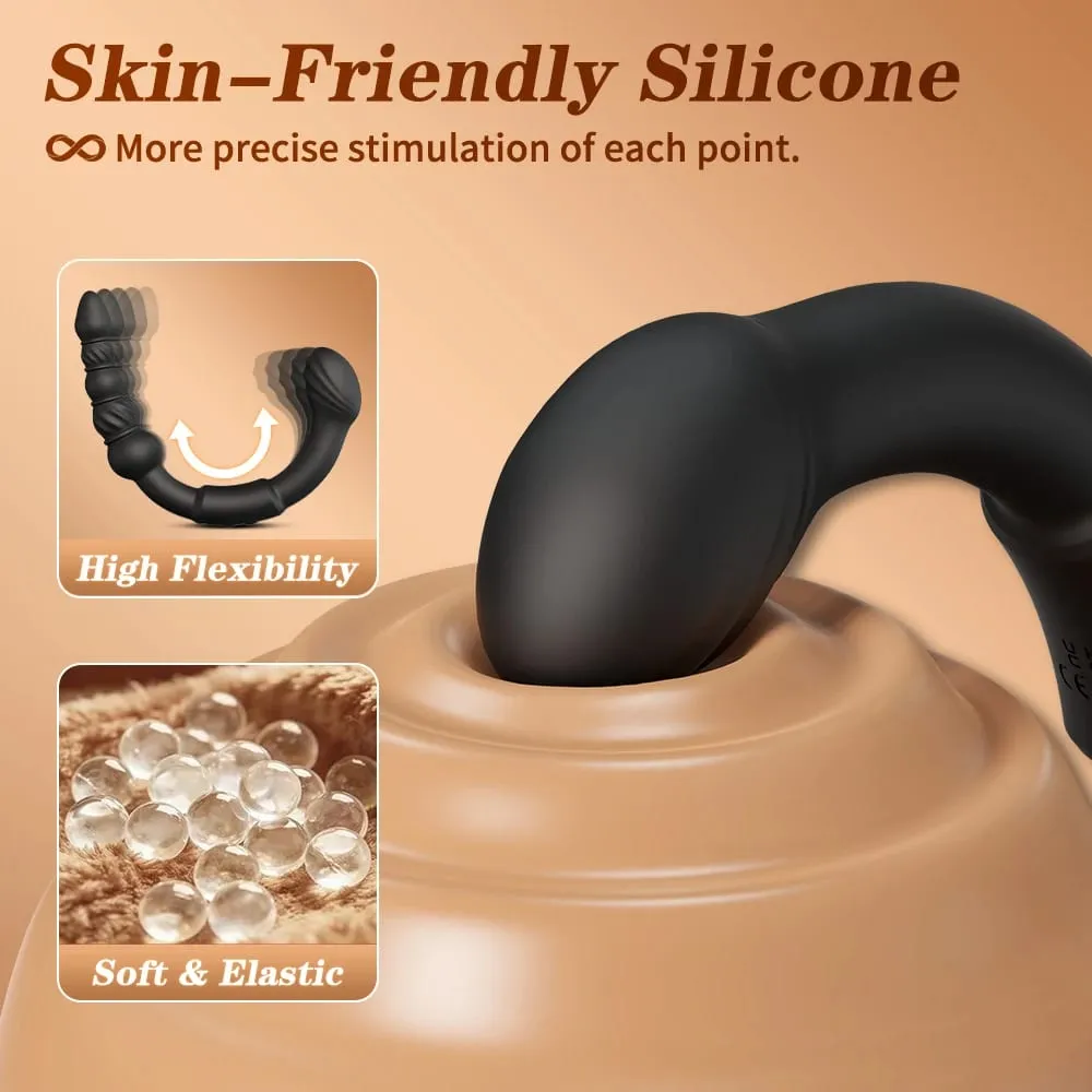 Dual-Ended Vibrating Wiggle Anal Beads Anal Balls for Men Gay Prostate Massager Double Heads Butt Plug Anal Sex Toy Adult Goods — image 3