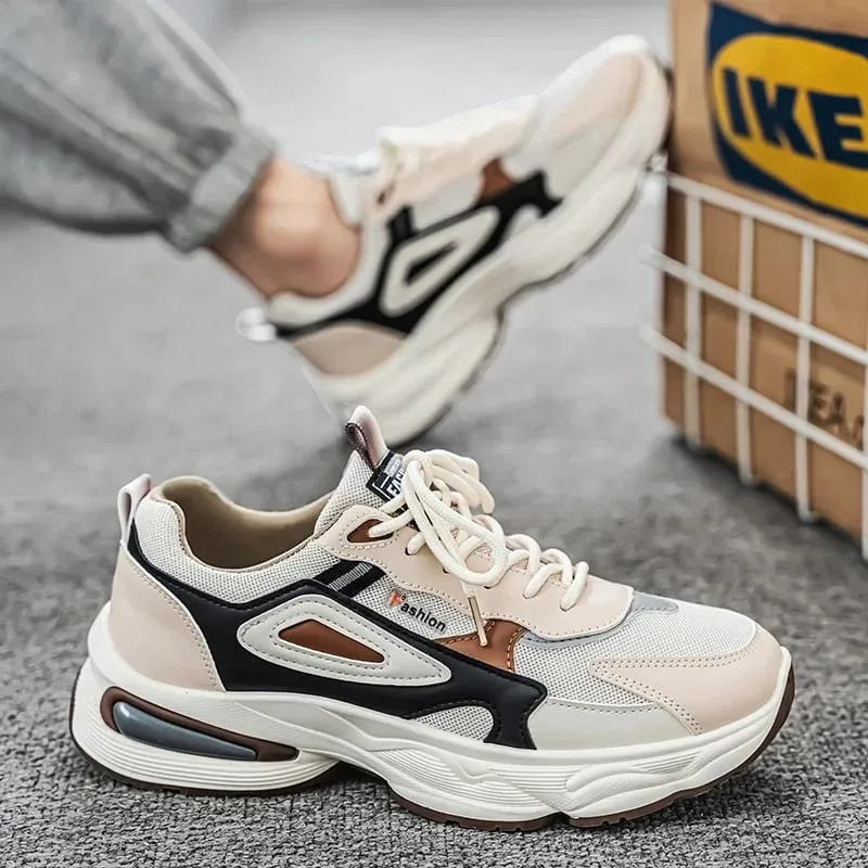 High Quality Shoes for Men Fashion New Breathable Casual Sports Shoes Trendy Sneakers Men Wear-Resistant Platform Sneakers Tênis
