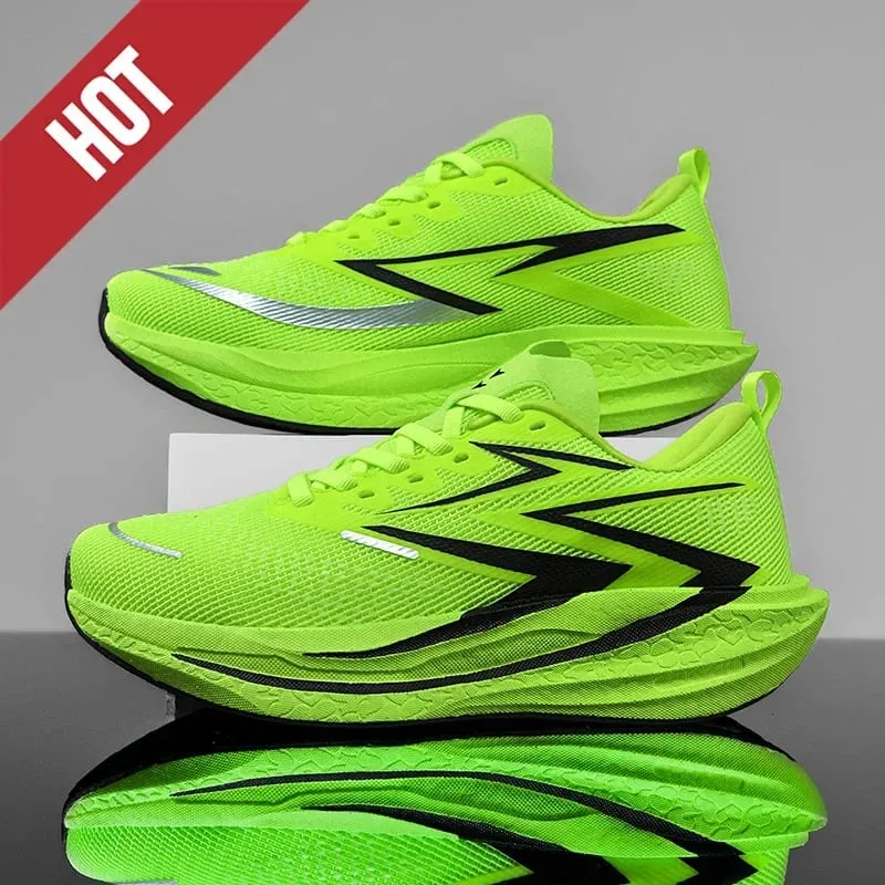 Men Women Carbon Plate Marathon Running Shoes Breathable Lightweight Non-Slip Racing Training Sports Athletic Sneakers Casual — image 17