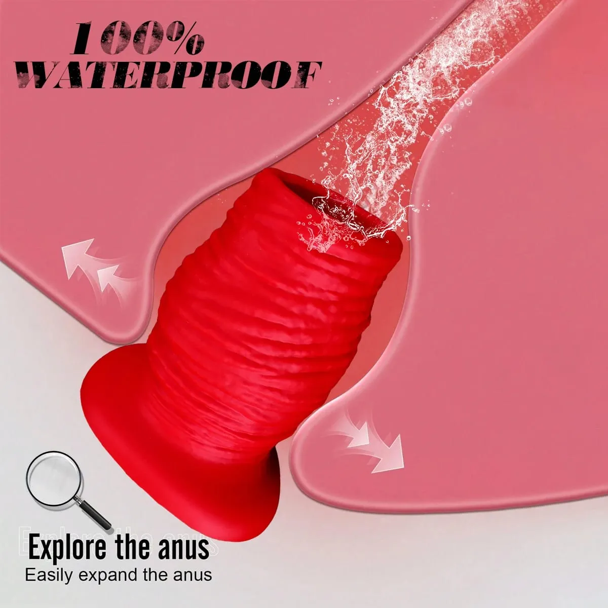 Hohl Butt Plug Silikon Riesige Anal Plug Speculum Peep Sex Spielzeug Für Frauen Männer Homosexuell Fisting Boxen Handschuhe Einlauf Spülung erwachsene Spielzeug — image 5