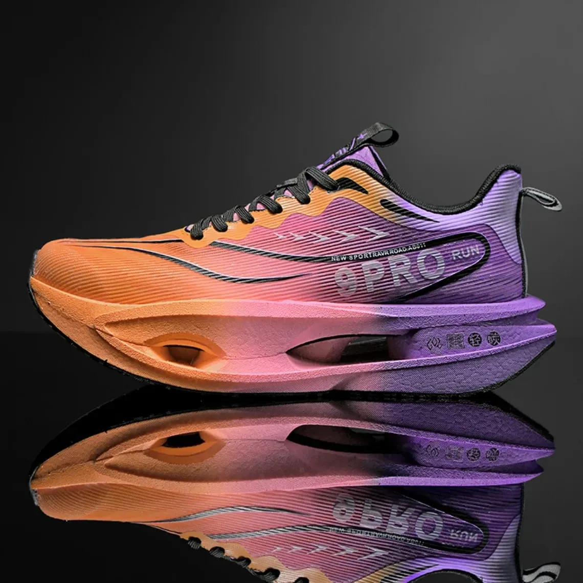 Carbon Plate Marathon Running Shoes Men Women Breathable Lightweight Sports Casual Sneakers Comfortable Athletic Shoes — image 2