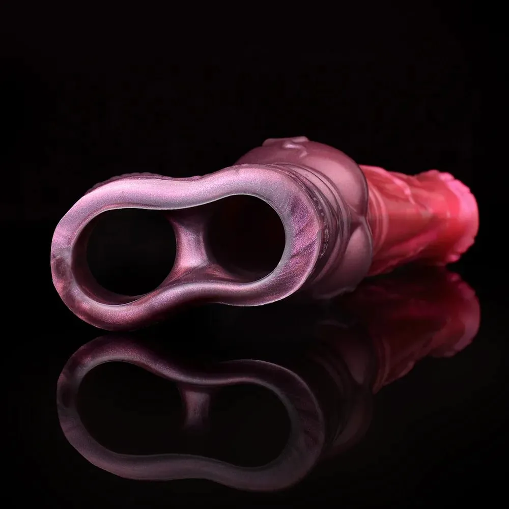 Large Horse And Wolf Penis Sleeve Closed Cock Sheath Sex Toy For Men Penis Enlargement Delay Ejaculating M L XL Size