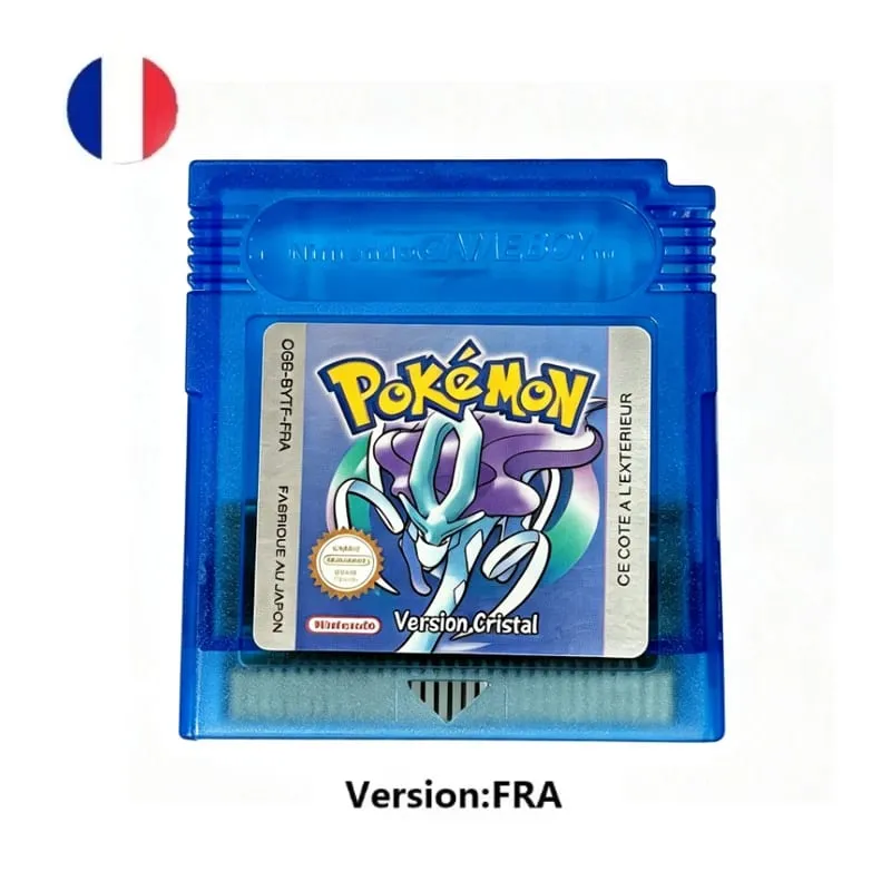 Sok stílusú Pokémon Vörös Kék Kristály Arany Zöld Ezüst Sárga GBC játékkártya 16 bites videojáték kazettás konzolkártya GB/SP — image 20