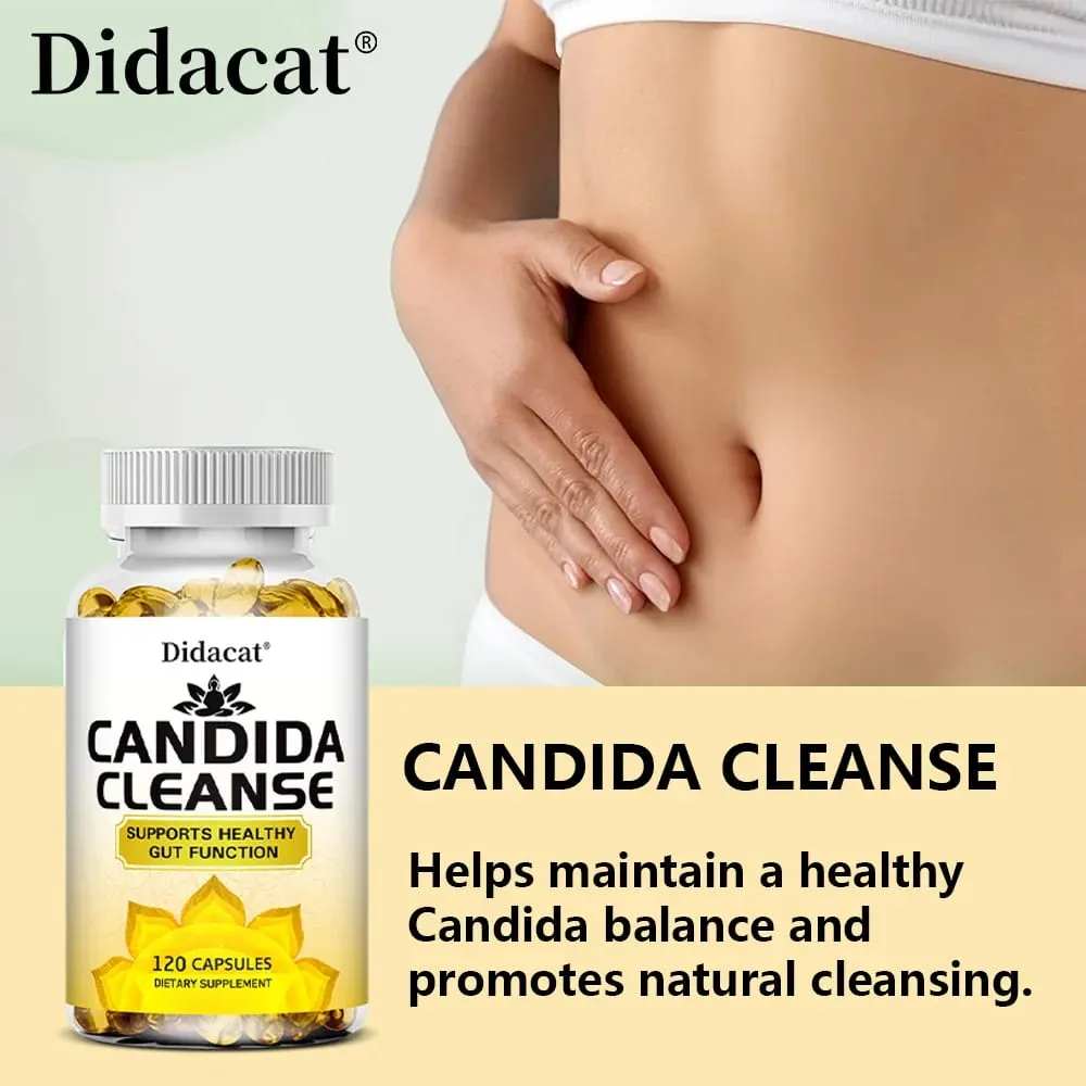 Candida Cleanse-innehåller naturliga örter och probiotika för att stödja en sund tarmfunktion och immunhälsa Lämplig för unisex — image 5