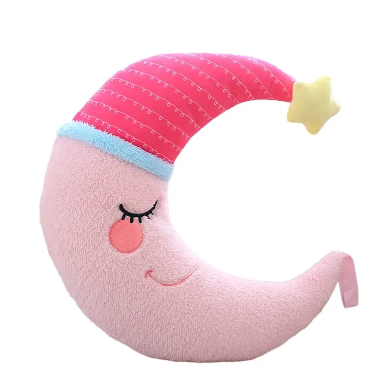 Fantastic Star Cloud Moon Rainbow Plush Pillow Stuffed Sky Natural Cushion Yellow Pink Blue Shy Emotion Plushie Decoration Gift — image 14