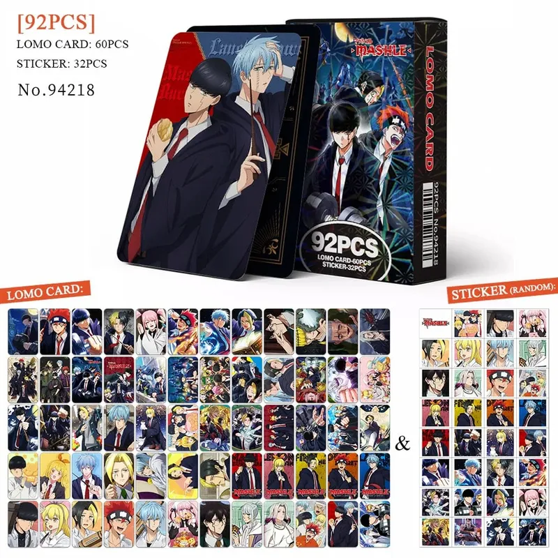 Tarjeta postal de Anime Attack on Titan‌ Lomo, juguete Haikyuu boticario diarios Honkai Star Rail, tarjetas de colección con pegatinas de regalo