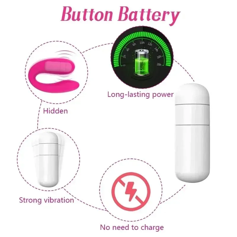 U-Form Klitorisstimulator Tragbarer weiblicher Vaginalvibrator G-Punkt-Massagegerät Kleiner leistungsstarker Kugelvibrator Tragbares Sexspielzeug