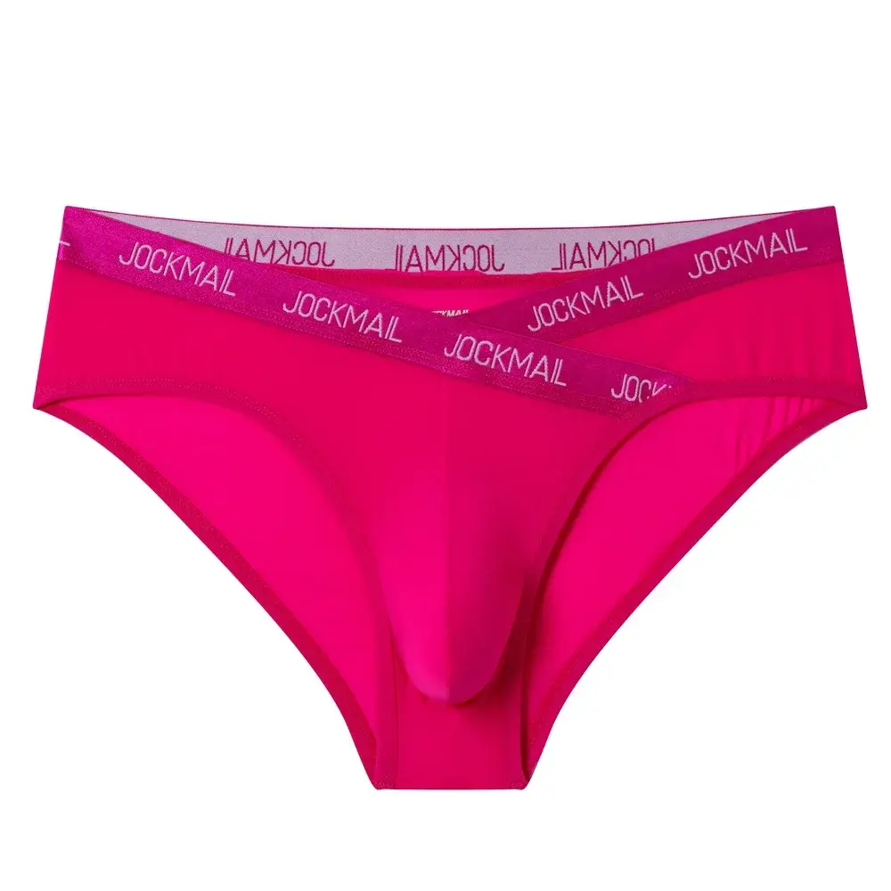 Jockmail Herr Underkläder Låg midja Sexig Brev Sport Andas Sommar Ice Silk Trosor Stor väska Nylon Enfärgad Man Trosor — image 39