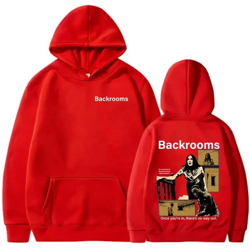 Horror Movie Backrooms Clark Mary Klein Hoodies Men's Women Clothing Casual Oversized Long Sleeves Hooded Sweatshirts Streetwear — image 12