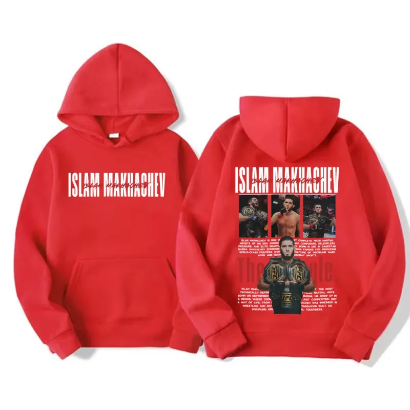 Limited Islam Makhachev Classic Graphic Sweatshirts Men Women Fashion Gothic Oversized Hoodies Casual High Quality Fleece Hoodie — image 11