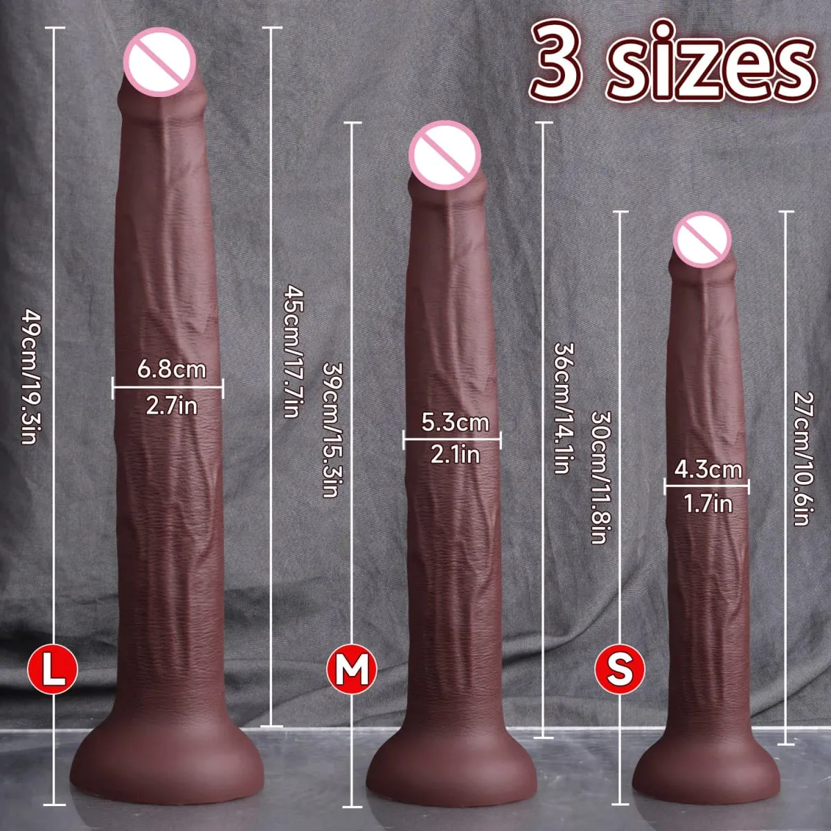 Long Dildo Realistic Snake Shape Single Layer Silicone Big Penis Soft Anal Sex Toys Suction Cup Dick for Women G-spot Orgasm 18+ — image 6