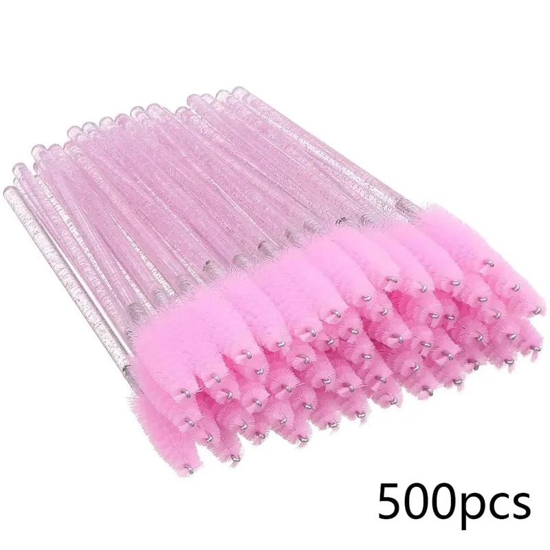 500/1000pcs Eyelash Brush Applicator Wholesale Lash Mascara Wands Brushes Para sa Eyelash Extension Eyebrow Spoolies Beauty Tools — image 11