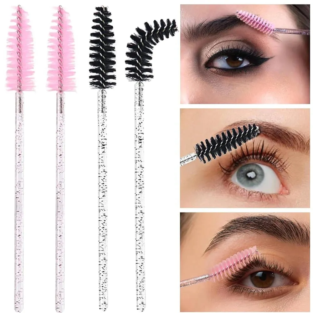 500/1000pcs Eyelash Brush Applicator Wholesale Lash Mascara Wands Brushes Para sa Eyelash Extension Eyebrow Spoolies Beauty Tools — image 6