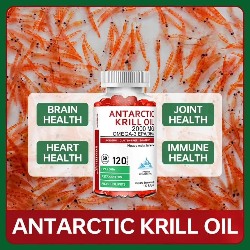 Antarctische krilloliecapsules 2000 mg Omega-3 EPA & DHA met astaxanthinesupplement afkomstig van rode krill Maximale sterkte — image 2