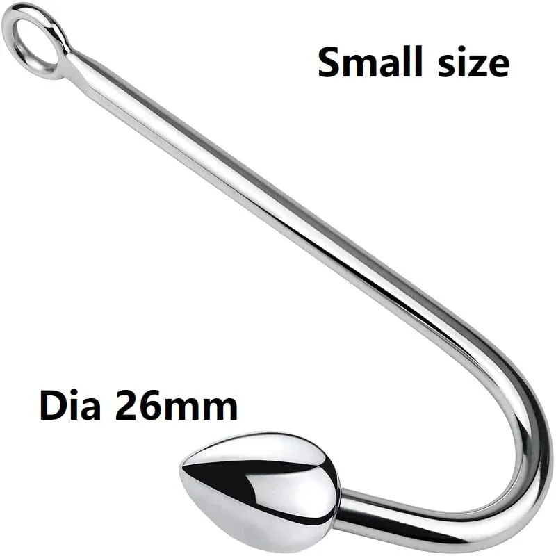 Klein mittel groß 3 Kugeln Set Metall Analhaken Perlen Kopf Butt Plug Dilatator Prostata Massagegerät Einsatz BDSM Sexspielzeug für Männer