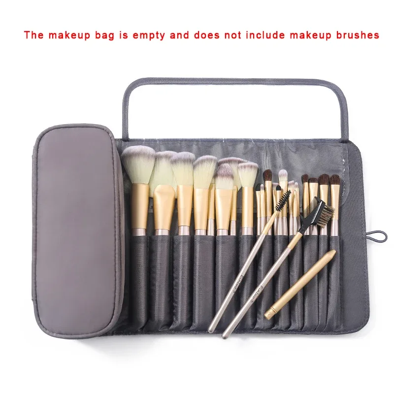Make-up-Tasche für Damen, Kosmetikpinsel-Tasche, Reise-Organizer, Make-up-Pinsel, Faltwerkzeuge, Rolltaschen, wasserdichter Nylon-Make-up-Koffer — image 10