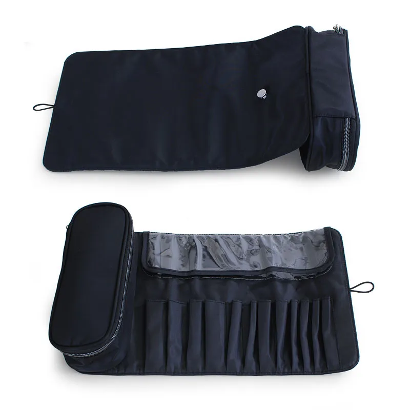 Make-up-Tasche für Damen, Kosmetikpinsel-Tasche, Reise-Organizer, Make-up-Pinsel, Faltwerkzeuge, Rolltaschen, wasserdichter Nylon-Make-up-Koffer — image 2