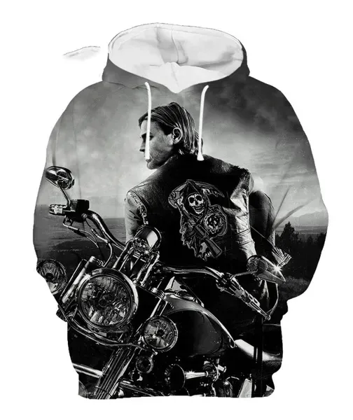 Hot Sale Men's 3D Print Hoodies Sweatshirts Sons of Anarchy Street Style Unisex Loose Casual Pullover Y2K Tracksuit Autumn — image 16