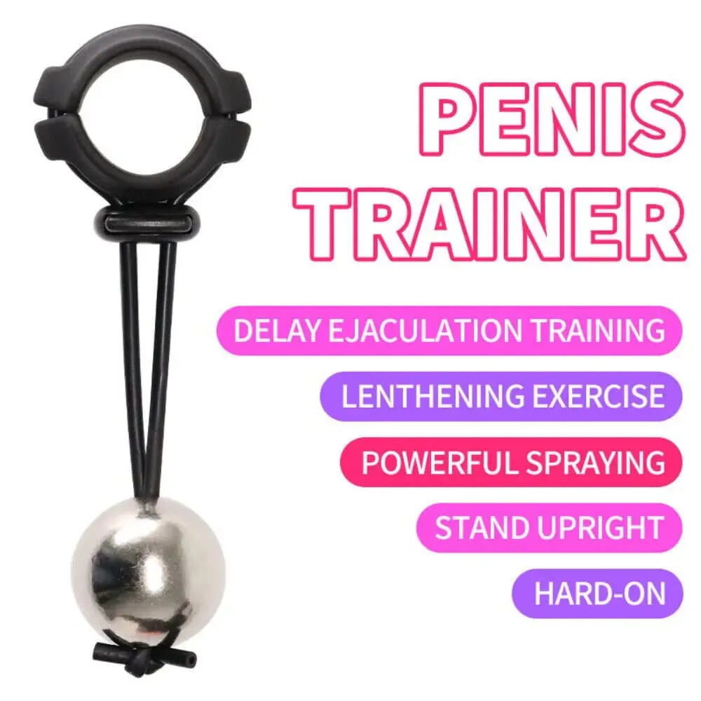 Male Penis Enlargement Exercise Ring Sex Anal Beads Masturbator Penis Strong Extender Semen Lock Ring Adult Sex Toys For Men 18+ — image 2