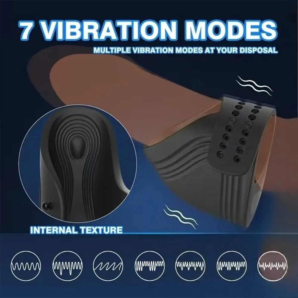 Male Glans Massager Pinching Penis Training Stimulator Vibrator for Ejaculation Delay Training Vibrator Adult Sex Toys for Men — image 5