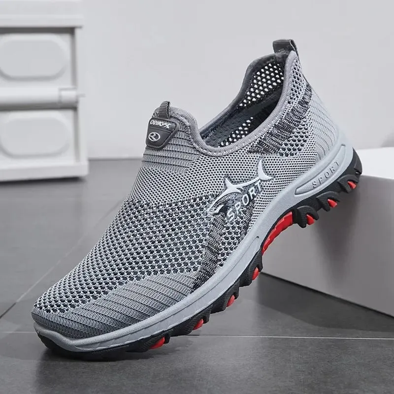 2026 Breathable Hiking Shoes Men Air Mesh Casual Sneakers For Outdoor Lightweight Casual Shoes Men New Fashion Walking Shoes — image 2